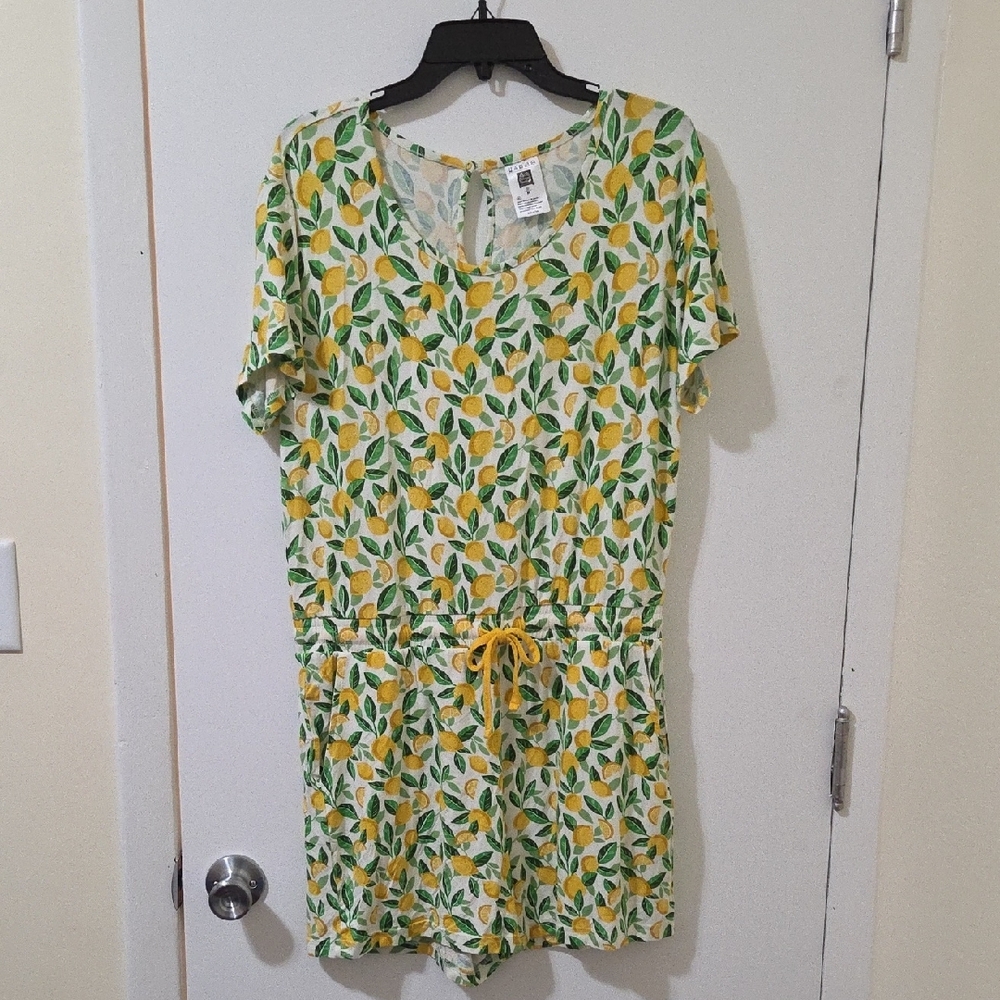 Alex's Lemonade Stand Romper with lemons Medium